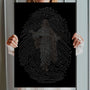 God's Fingerprints - White on Black | Tabletop Poster