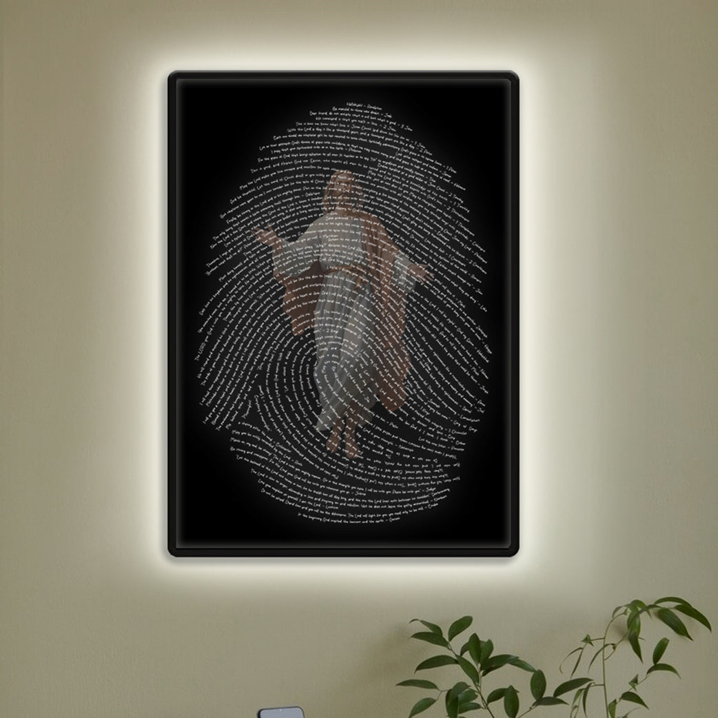 God's Fingerprints - Gold on Black | Wall Poster