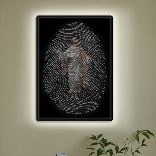 God's Fingerprints - White On Black | Wall Poster