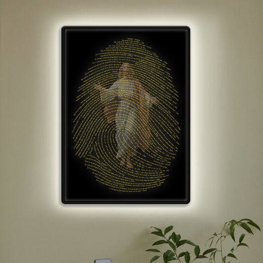 God's Fingerprints - Gold On Black | Wall Poster