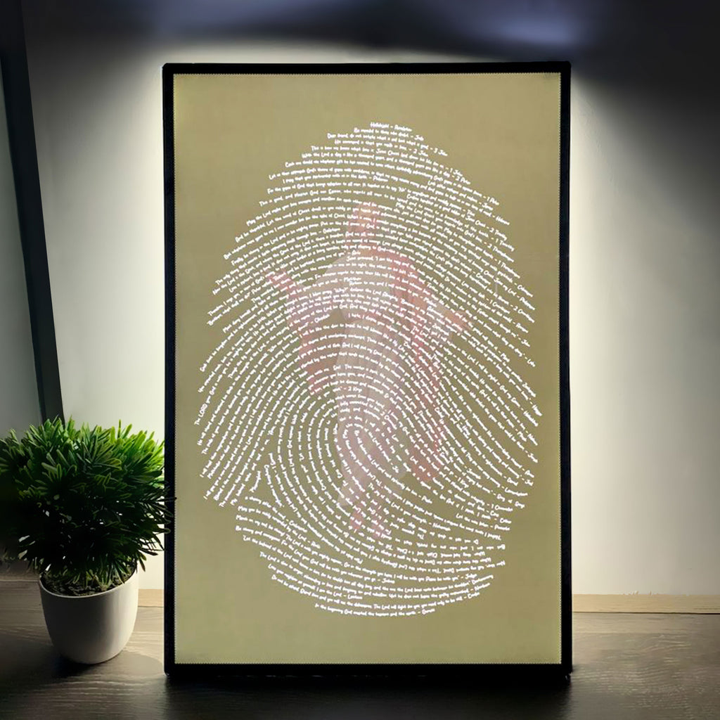 God's Fingerprints - Gold on Black | Wall Poster