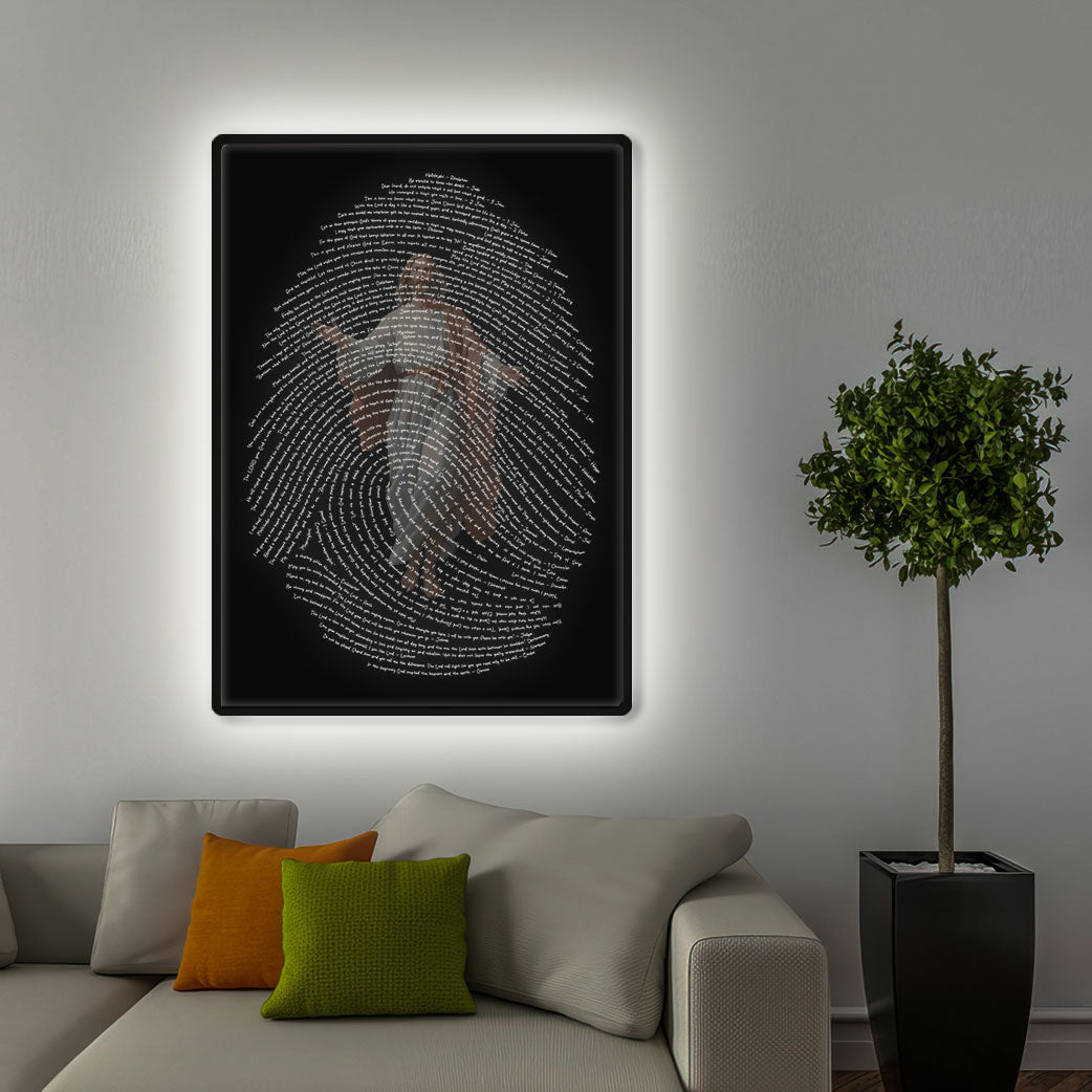 God's Fingerprints - White on Black | Wall Poster