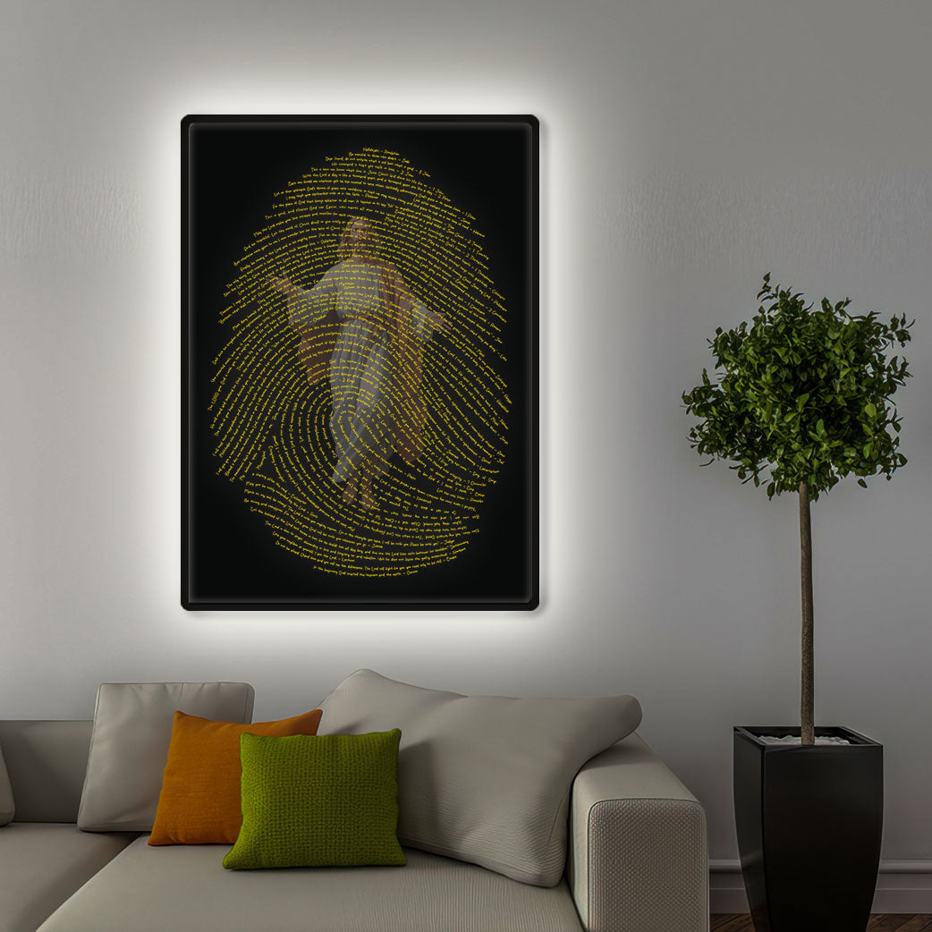 God's Fingerprints - Gold on Black | Wall Poster