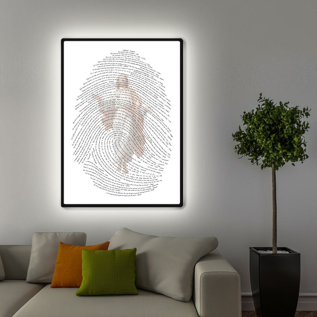 God's Fingerprints - Black on White | Wall Poster