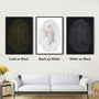 God's Fingerprints - Gold On Black | Tabletop Poster