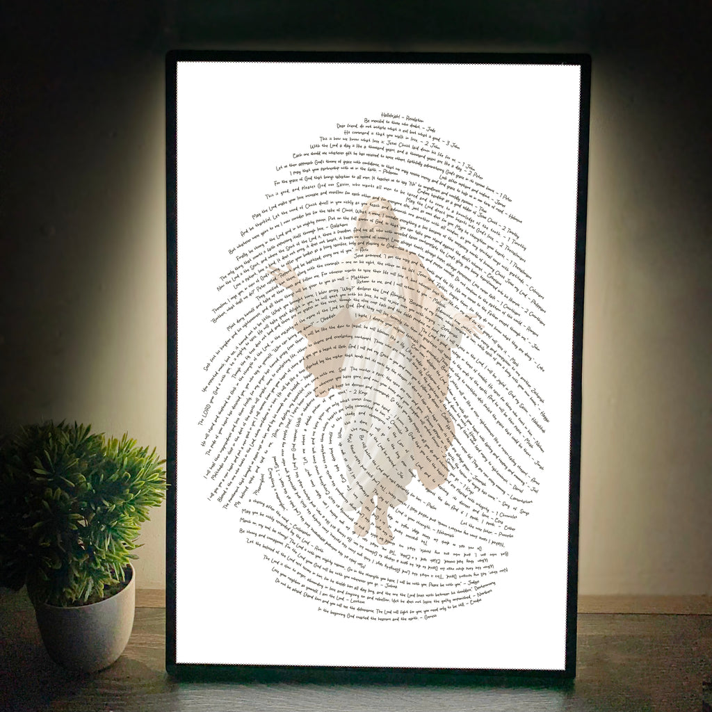 God's Fingerprints - Gold on Black | Wall Poster