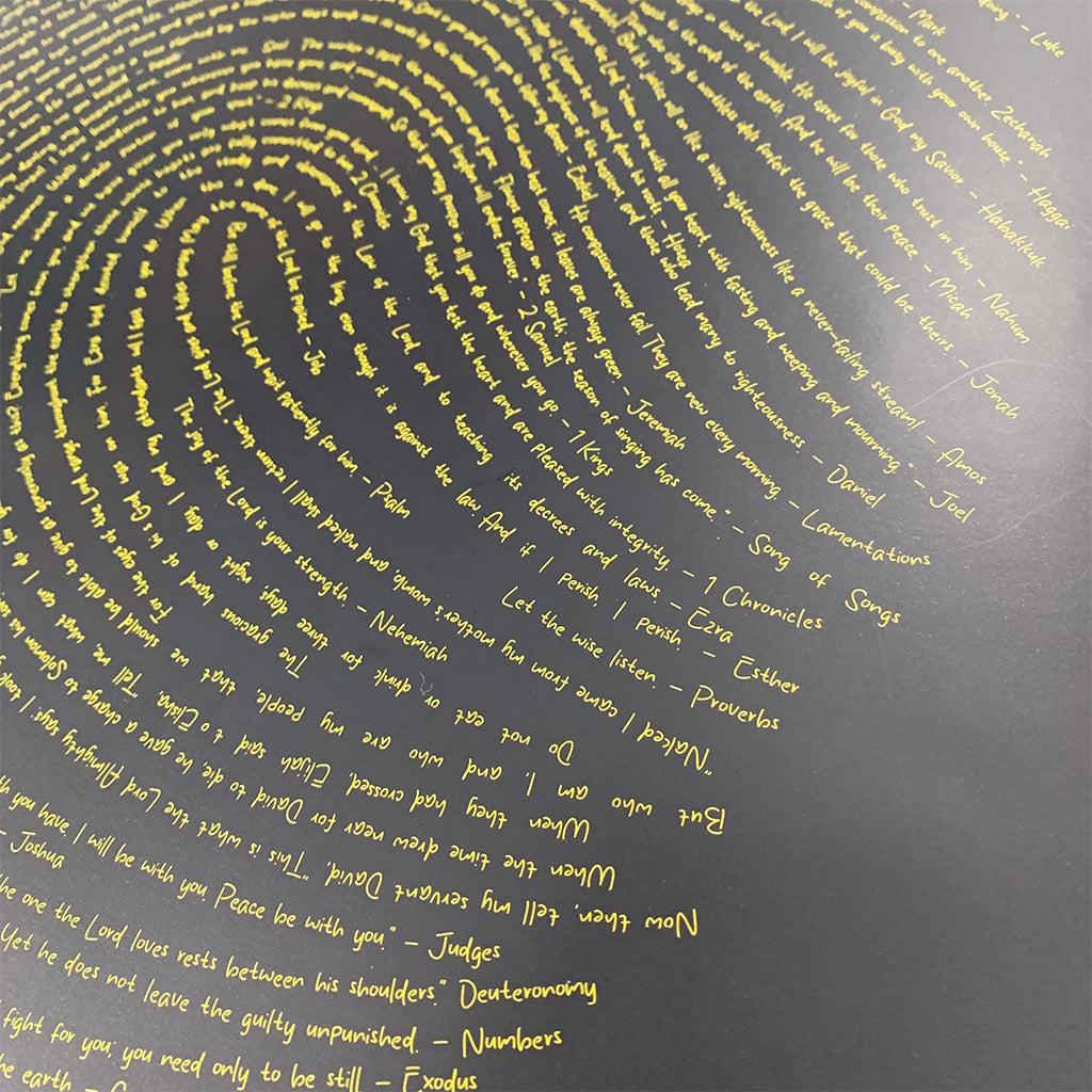 God's Fingerprints - Gold on Black | Wall Poster