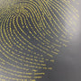 God's Fingerprints - Gold on Black | Wall Poster