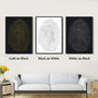 God's Fingerprints - White on Black | Tabletop Poster